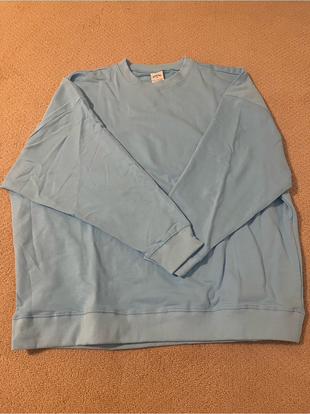 Light Blue Crewneck Sweater and Sweatpants